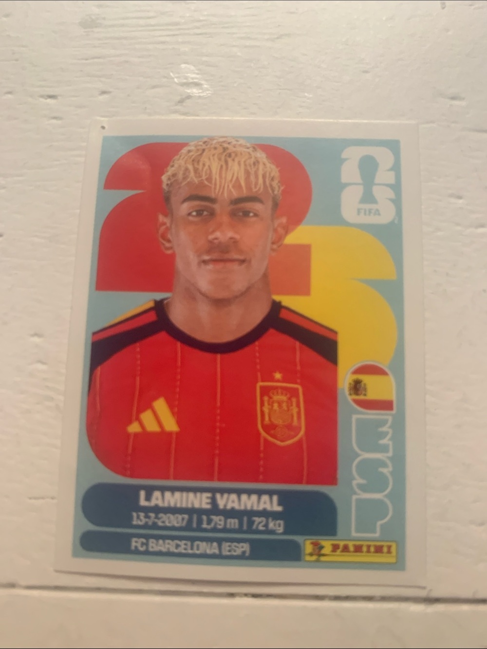 LAMINE YAMAL FIFA WORLD CUP STICKER